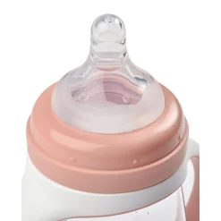BÉABA Biberons Et Accessoires*Biberon d'apprentissage 2 en 1 - 210ml Vieux rose