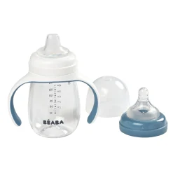 BÉABA Biberons Et Accessoires*Biberon d'apprentissage 2 en 1 - 210ml Bleu