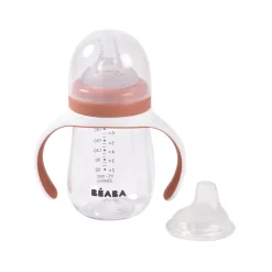 BÉABA Biberons Et Accessoires*Biberon d'apprentissage 2 en 1 - 210ml Terracotta