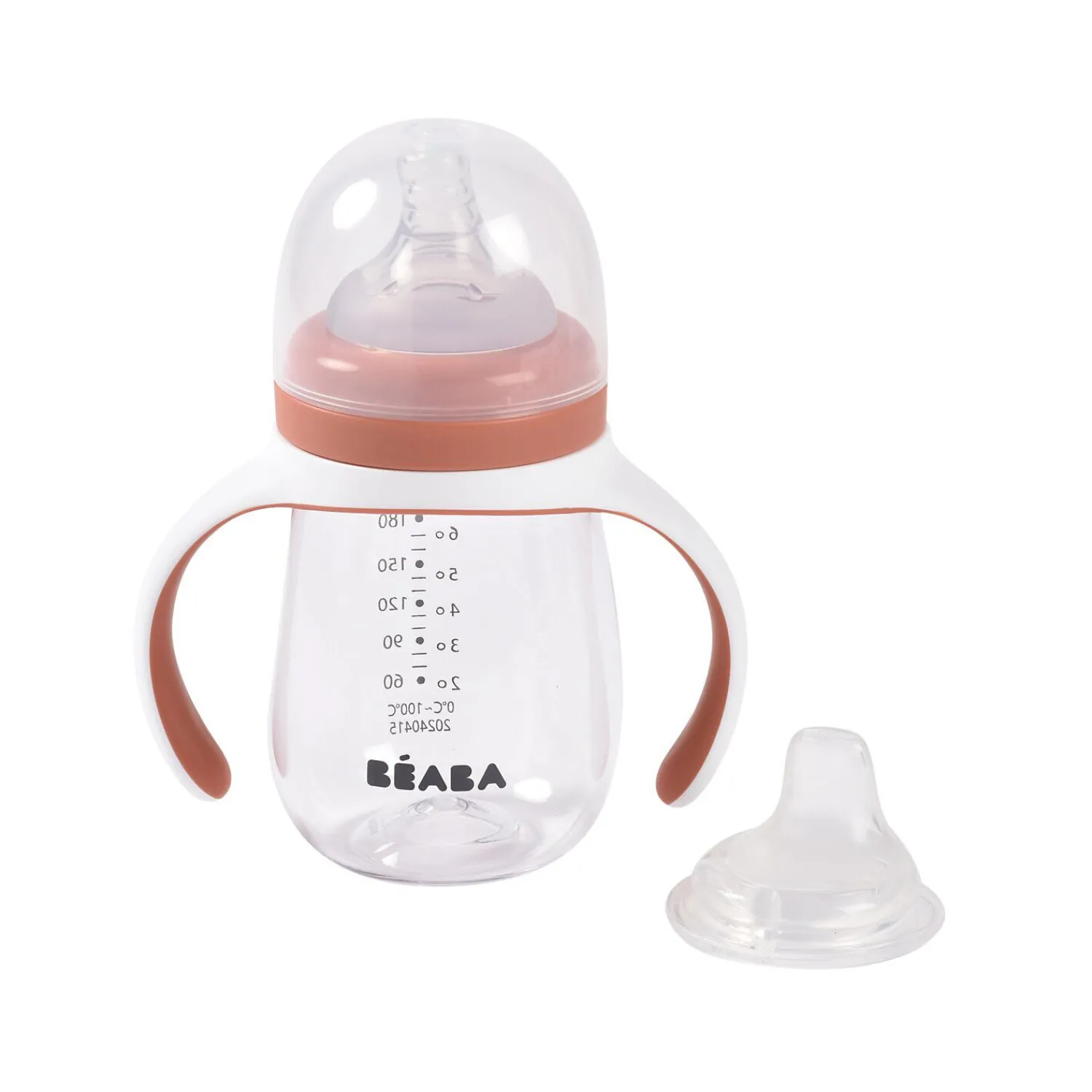 BÉABA Biberons Et Accessoires*Biberon d'apprentissage 2 en 1 - 210ml Terracotta