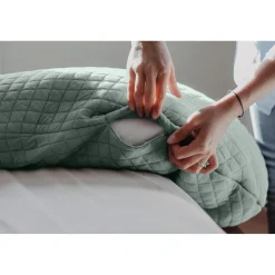 BÉABA Coussin D'allaitement*Big Flopsy™ Fleur de coton® Vert Sauge