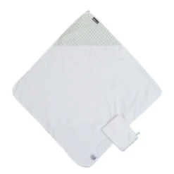 BÉABA Capes De Bain*Cape De Bain + Gant - 80x80 Cm - Jersey - Forêt - Mousseline