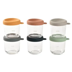 BÉABA Pots De Conservation|Pots De Conservation*Coffret 6 portions verre 250ml Sunrise