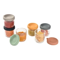 BÉABA Pots De Conservation|Pots De Conservation*Coffret 6 portions verre 250ml Sunrise