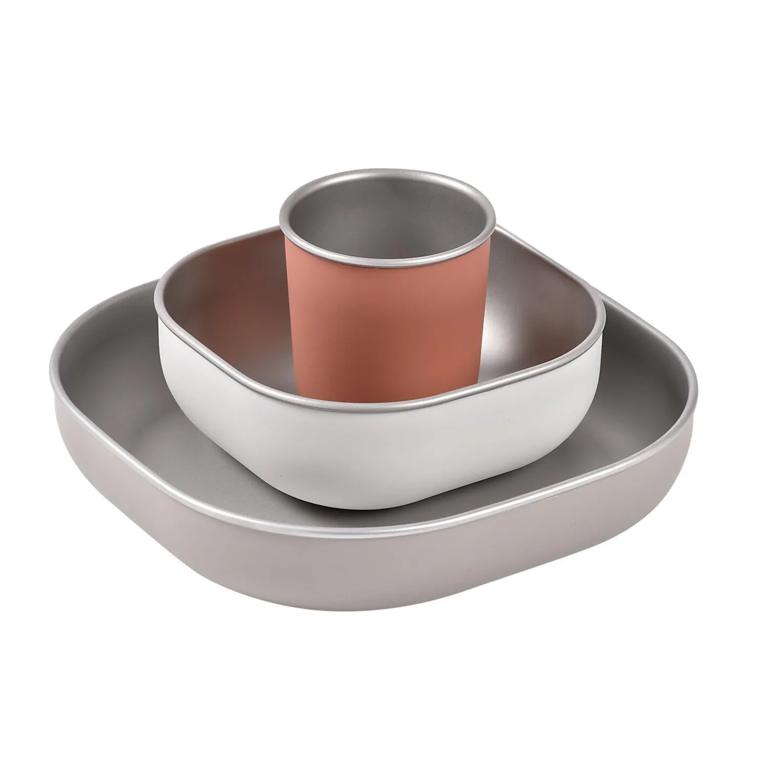 BÉABA Couverts Vaisselle Et Bavoirs*Coffret repas inox Terracotta