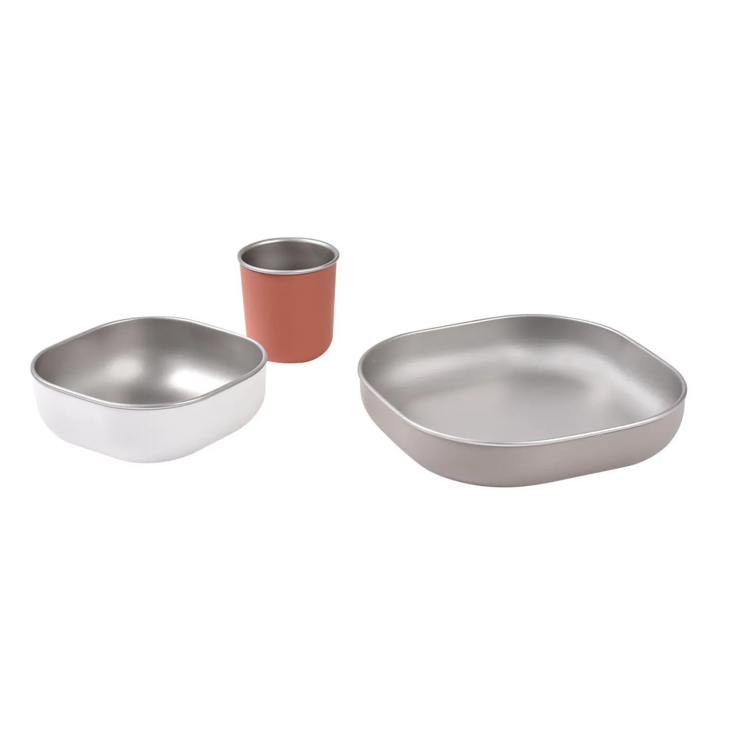 BÉABA Couverts Vaisselle Et Bavoirs*Coffret repas inox Terracotta