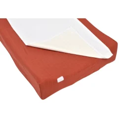 BÉABA Matelas À Langer|Baignoires Et Accessoires*Housse Sofalange® avec serviette éponge amovible Brique