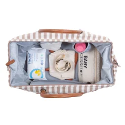 BÉABA Sacs De Voyage|Sacs À Langer*Mommy Bag ® Sac à Langer - Rayures - Nude/Terracotta