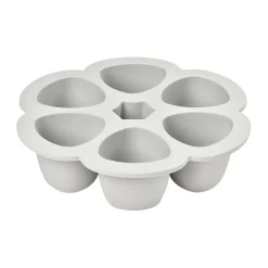 BÉABA Pots De Conservation|Pots De Conservation*Moule multiportions silicone 6X150ml Gris clair