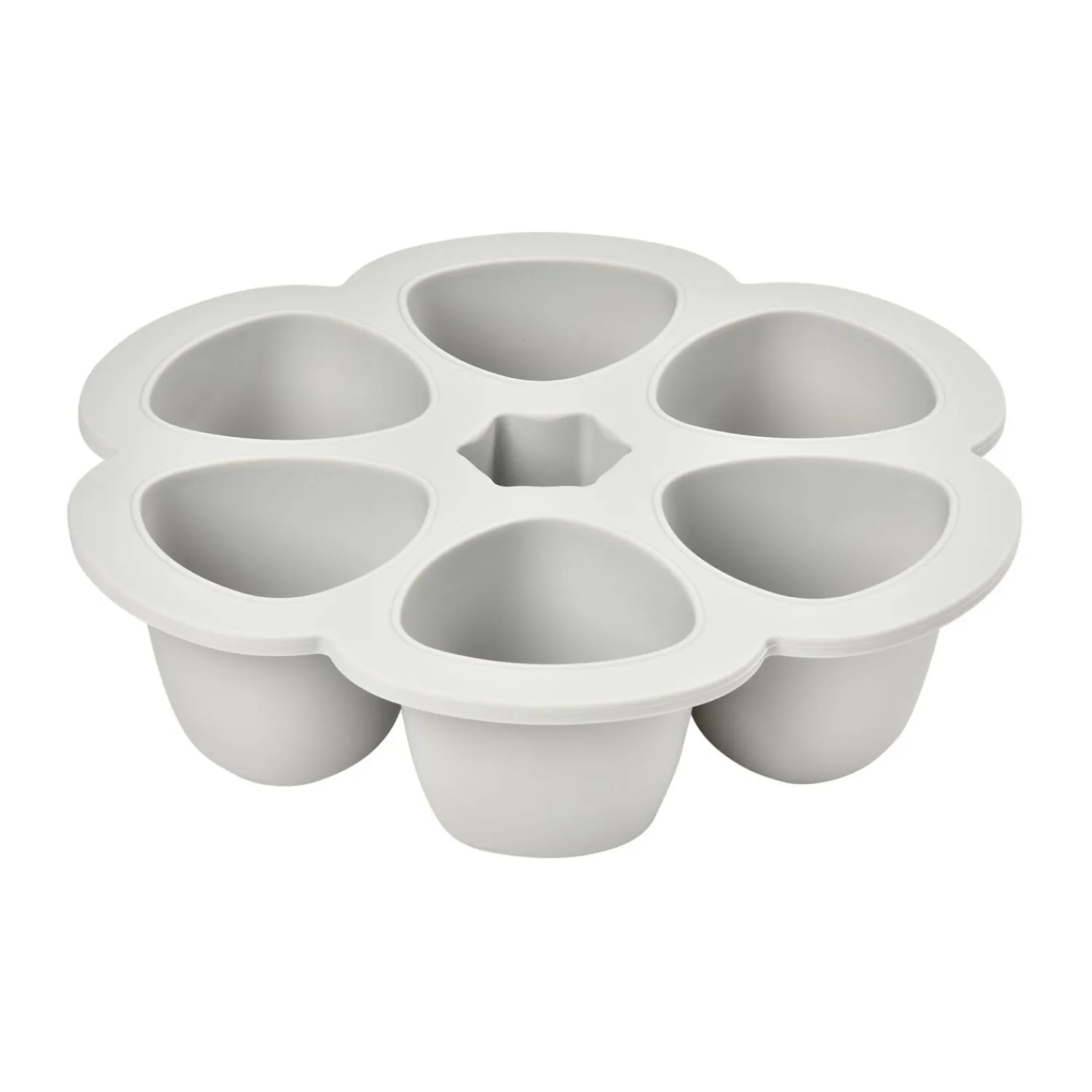BÉABA Pots De Conservation|Pots De Conservation*Moule multiportions silicone 6X150ml Gris clair