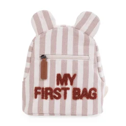 Enfant BÉABA Sacs À Dos Enfant|Cartables Enfant*My First Bag Sac a dos Enfant - Rayures - Nude/Terracotta