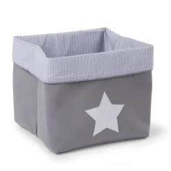 BÉABA Paniers De Rangement*Panier De Rangement - 32x32x29 Cm - Toile - Gris Rayures