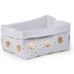 BÉABA Paniers De Rangement*Panier De Rangement - 40x30x20 Cm - Toile - Gold Dots