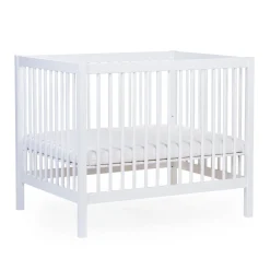 BÉABA Parcs Bébé Et Accessoires*Parc 97 + Roues - 95x75 Cm - Bois - Blanc