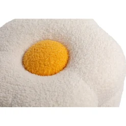 BÉABA Jouets*Pouf + Coffre à jouets Fleur blanc cassé