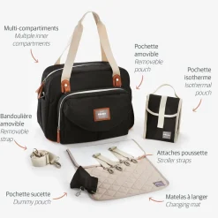 BÉABA Sacs À Langer*Sac à langer Genève Noir