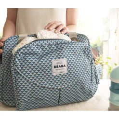 BÉABA Sacs À Langer*Sac à langer Genève Play print Bleu