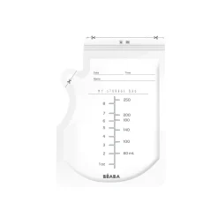 BÉABA Accessoires D'allaitement*Sachets de conservation pour lait maternel 250 ml x 50
