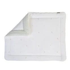 BÉABA Parcs Bébé Et Accessoires*Tapis De Parc - 75x95 Cm - Jersey - Forêt - Mousseline Vichy