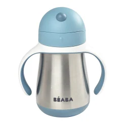 BÉABA Couverts Vaisselle Et Bavoirs|Biberons Et Accessoires*Tasse paille inox 250ml Bleu
