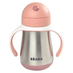 BÉABA Couverts Vaisselle Et Bavoirs|Biberons Et Accessoires*Tasse paille inox 250ml Vieux rose