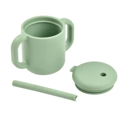 BÉABA Couverts Vaisselle Et Bavoirs|Biberons Et Accessoires*Tasse paille silicone Vert sauge
