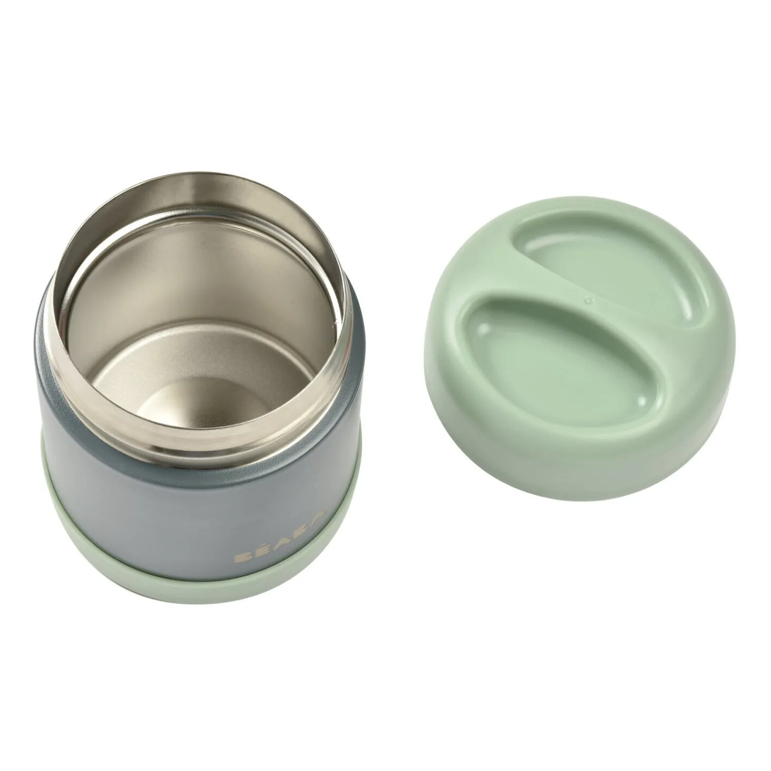 BÉABA Goûter Sain|Pots De Conservation*Thermo-portion inox 300ml Gris minéral
